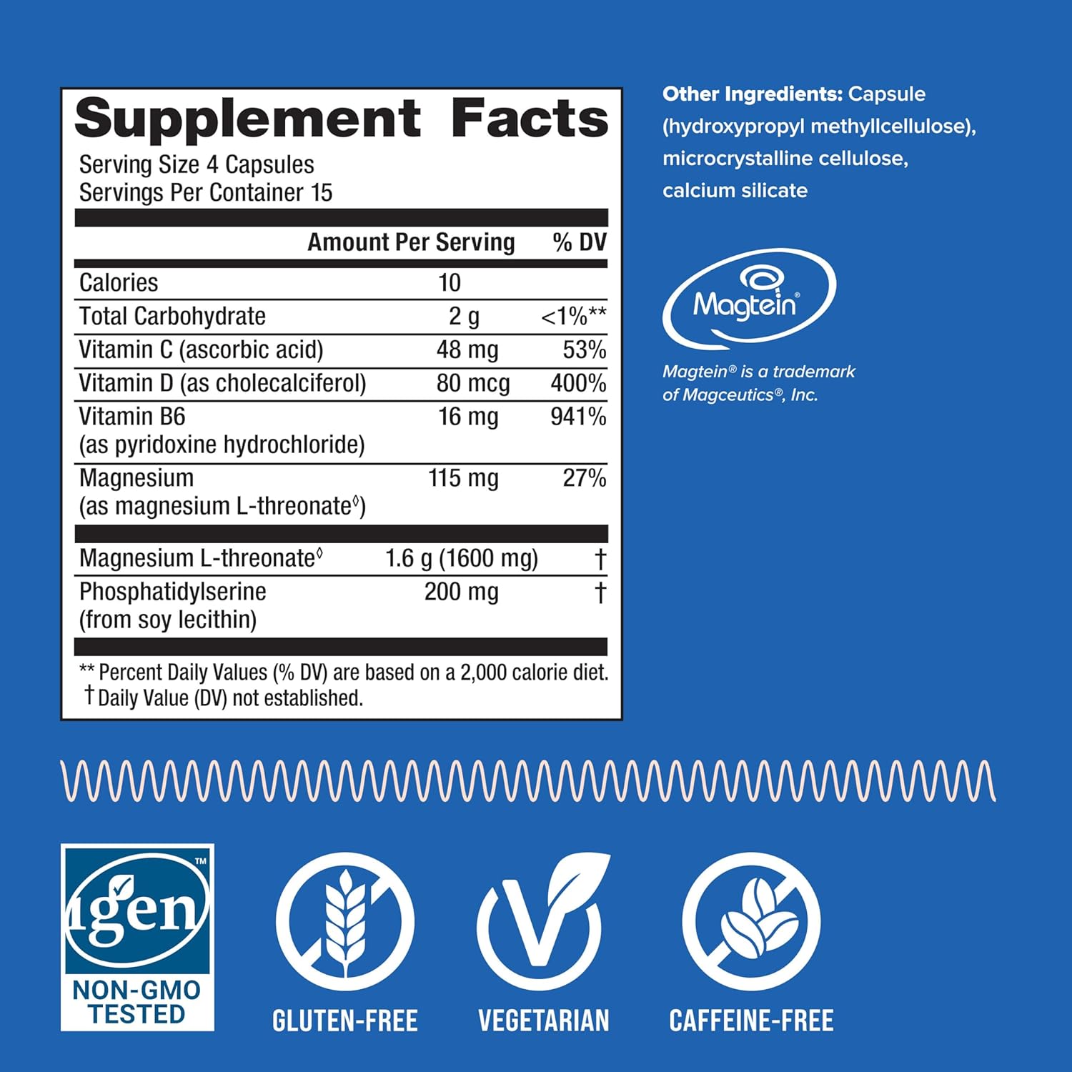 Natural Vitality Focus,Gluten Free, Vegetarian, 60 Capsules