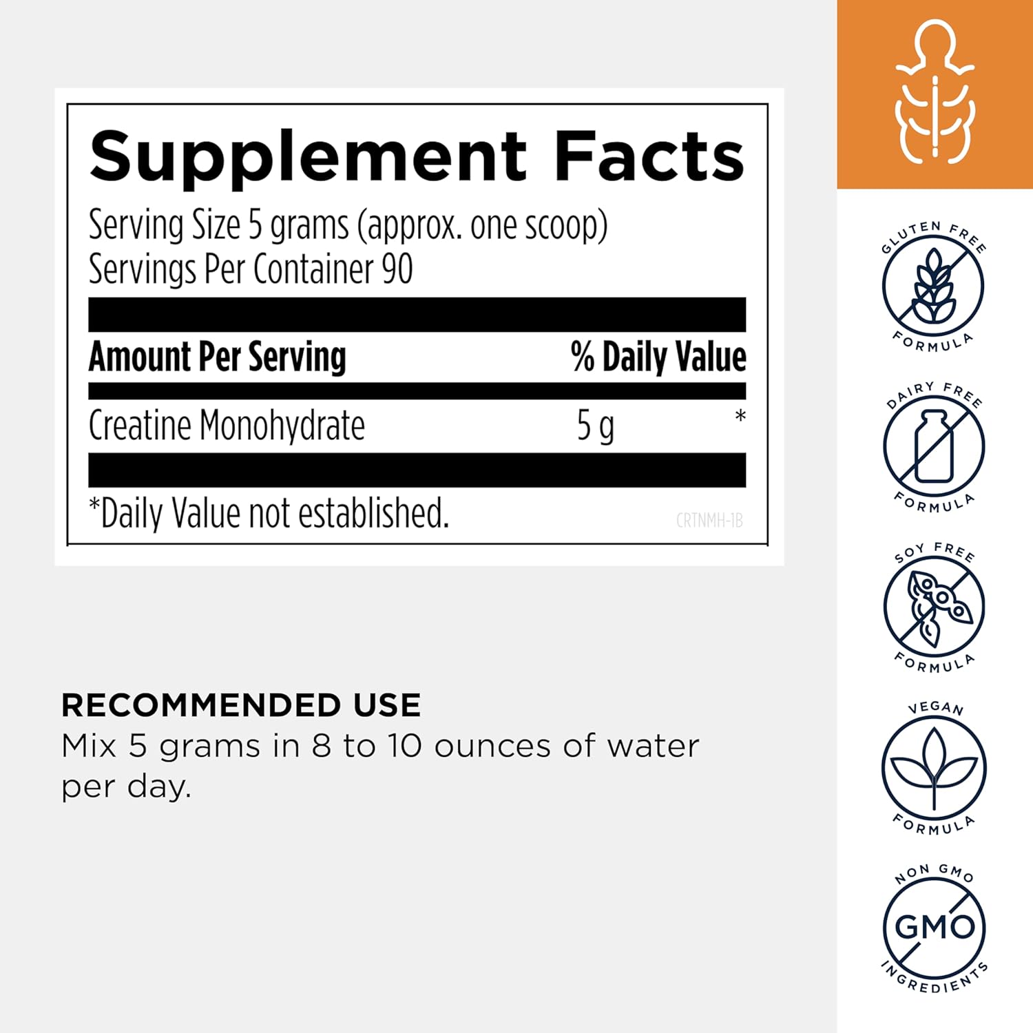 Designs for Health Micronized Creatine Monohydrate Unflavored Powder, 90 Servings, 5g per Serving