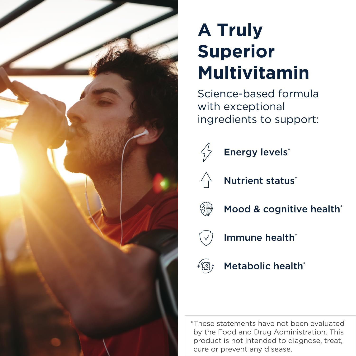 Designs for Health Methylated Multivitamin for Women & Men - Twice Daily Multimineral Supplement (60 Capsules)