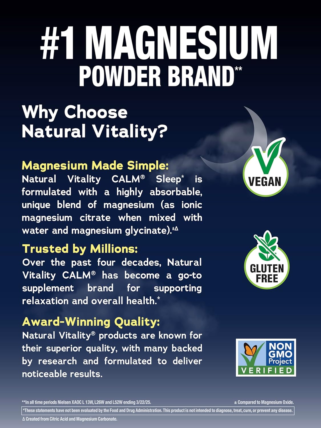 Natural Vitality Calm Sleep, Melatonin & Magnesium Citrate, Gluten Free Non-GMO, Mixed Berry, 16 Oz