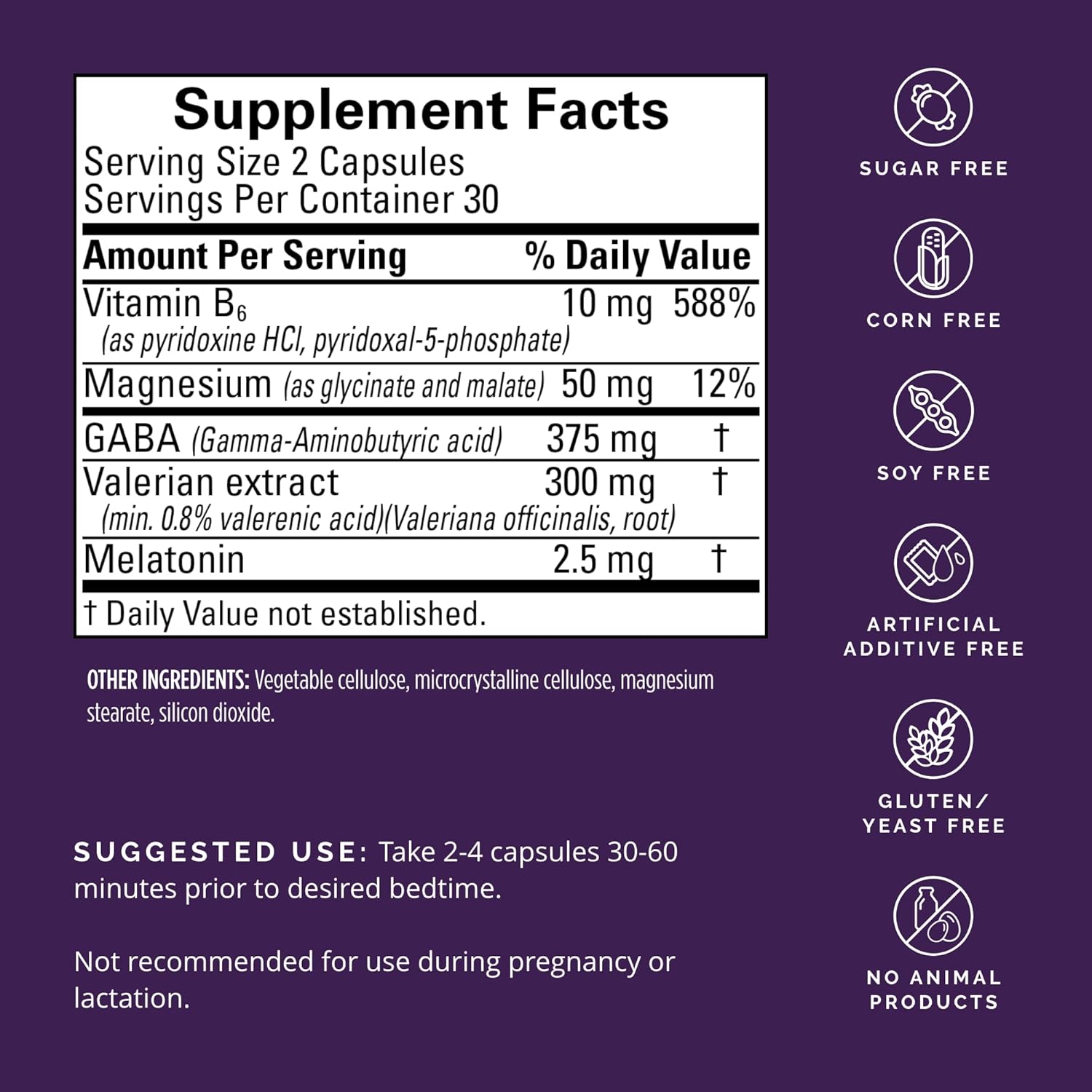 BRAINMD Dr Amen Restful Sleep - 60 Vegan Capsules - Supports Brain & Body Renewal