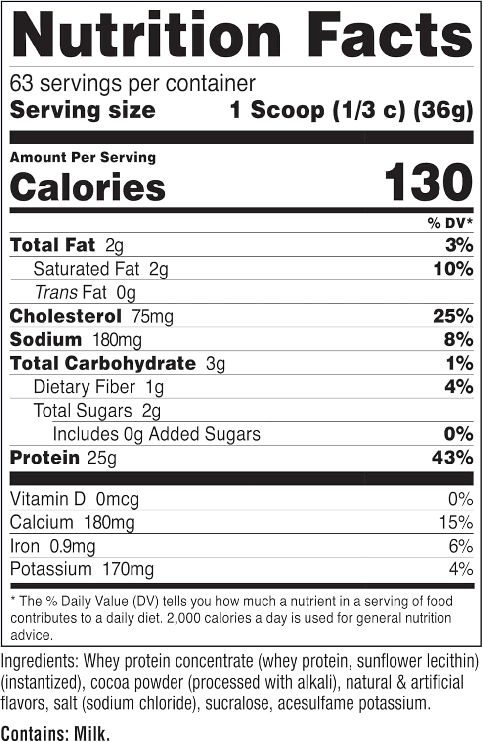 Nutricost Whey Protein Concentrate (Chocolate) 5LBS