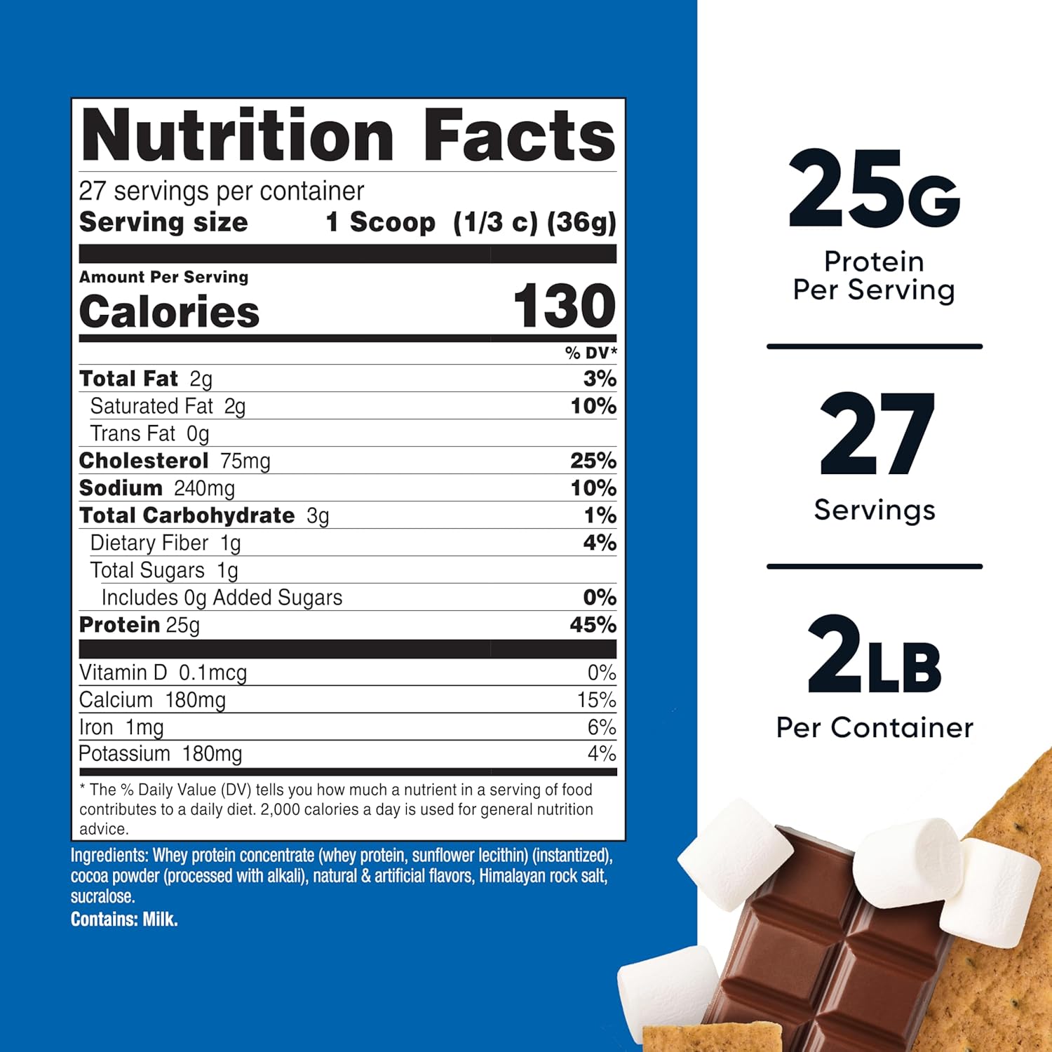 Nutricost Whey Protein Concentrate Powder (S'Mores) 2LBS