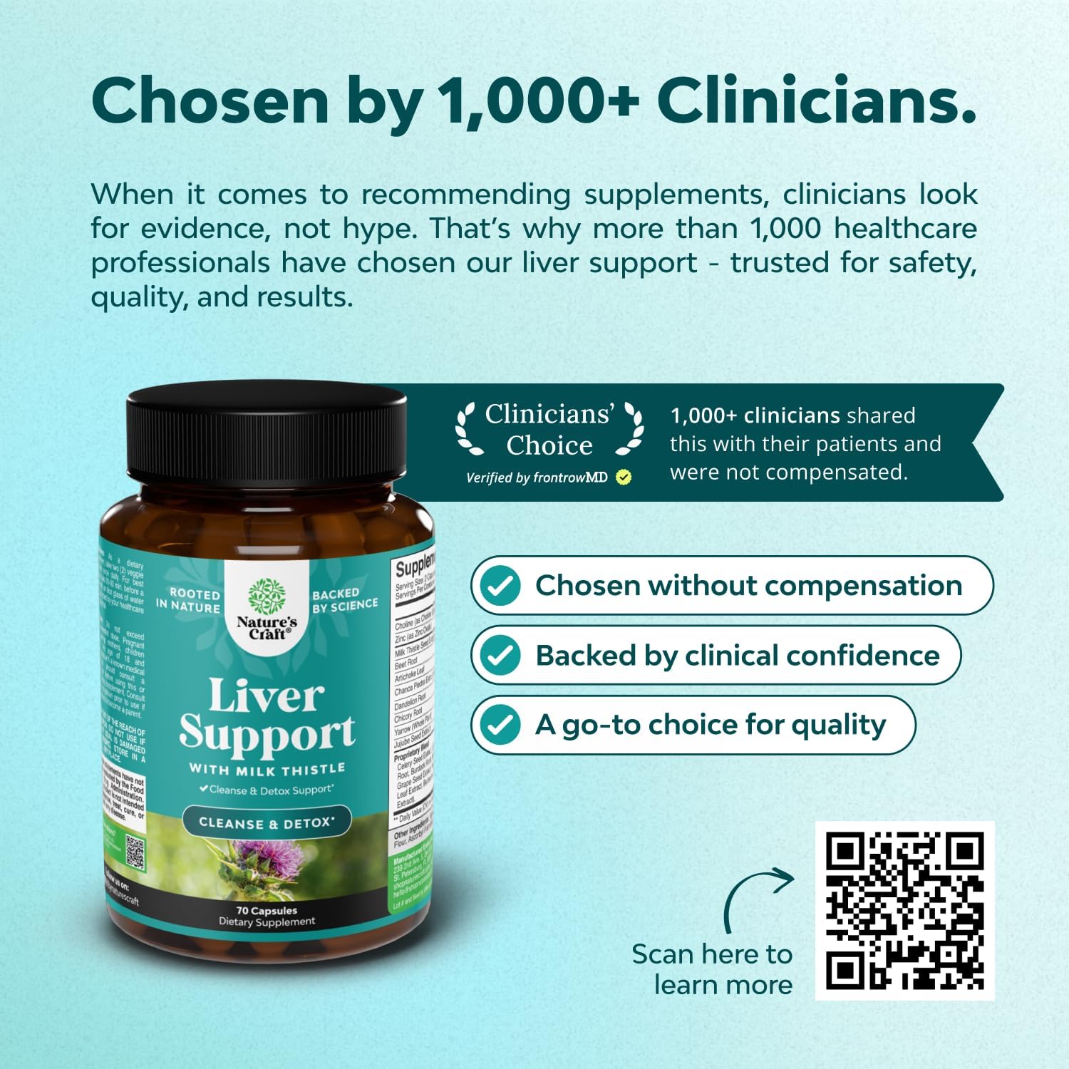 Liver Cleanse Detox & Repair - Milk Thistle Supplement for Digestion & Immune Health - 70 Count