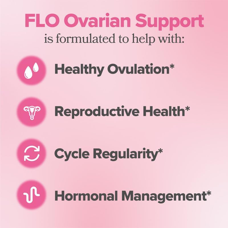O Positiv FLO Ovarian Health Support - Hormone Balance for Women - 30 Servings