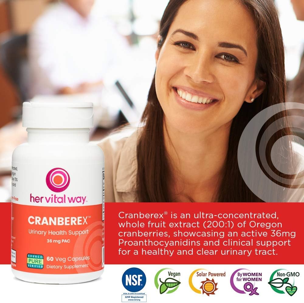 Cranberex - Cranberry Pills for Women and Men - 60 Veg Capsules