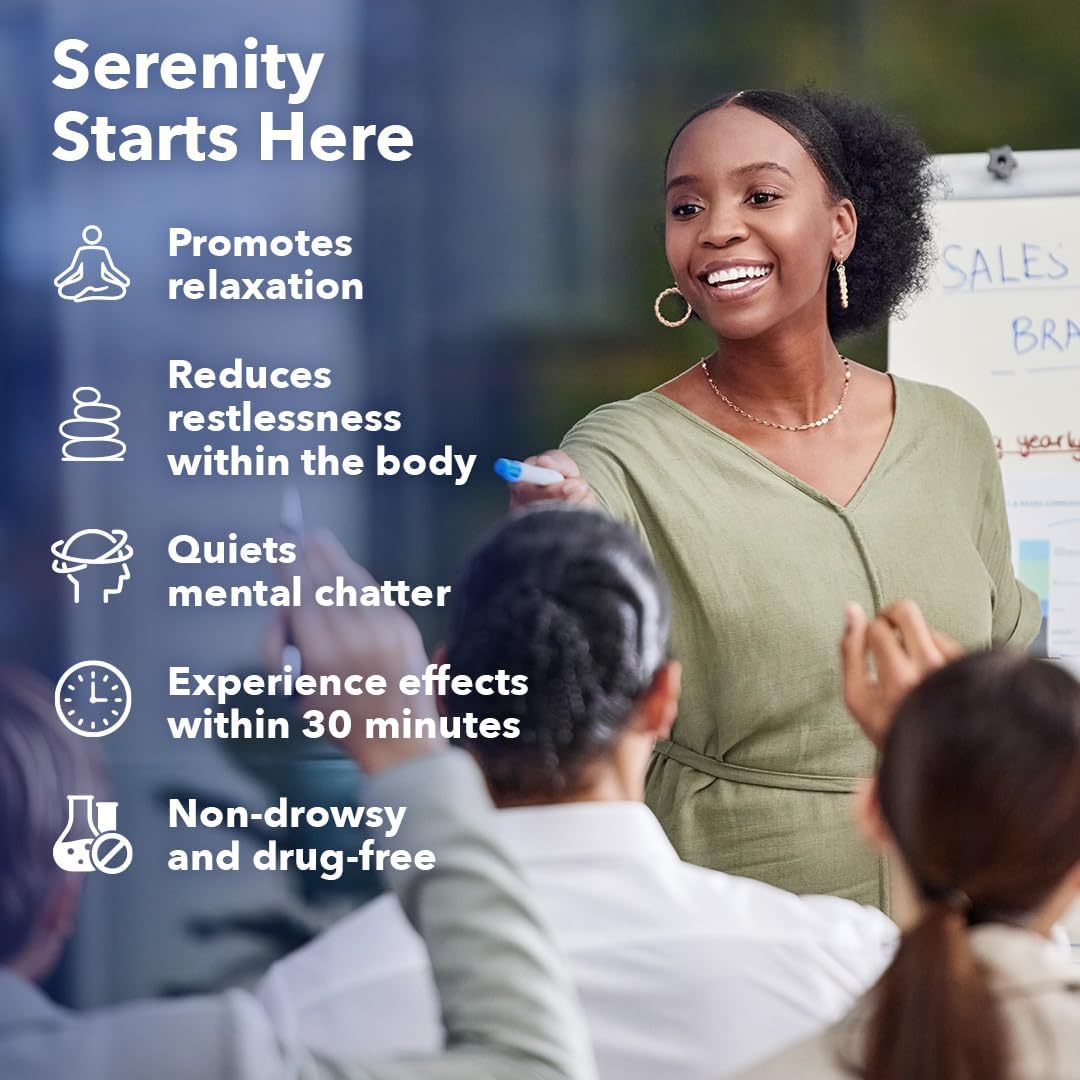 Anxie-T Plus - Extra Strength Stress Relief Supplement - Supports Mood & Mental Focus - 60 Capsules