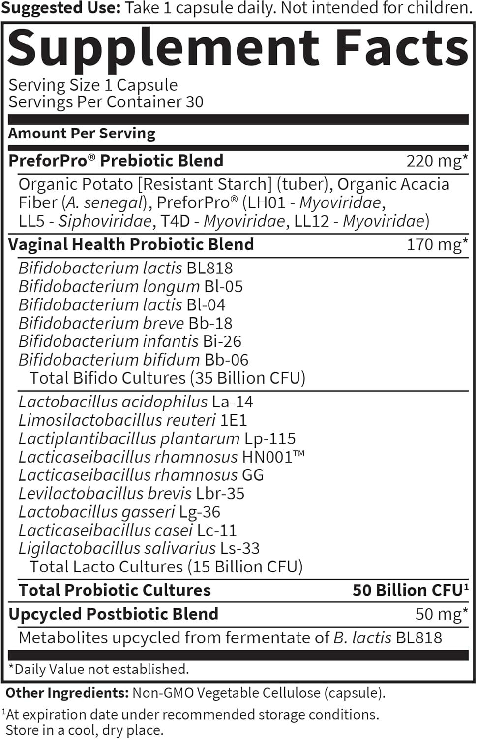 Garden of Life Dr Formulated Once Daily 3-in-1 Complete Prebiotics, Postbiotics & Probiotics for Women