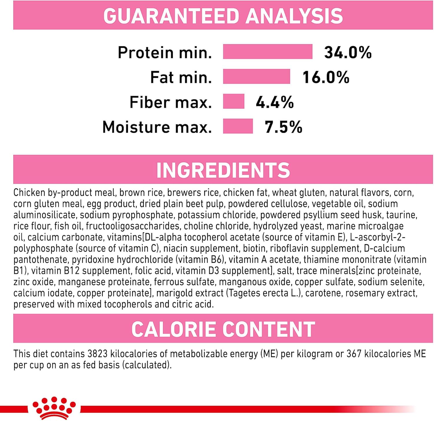 Royal Canin Feline Health Nutrition Kitten Dry Cat Food, 3 lb Bag