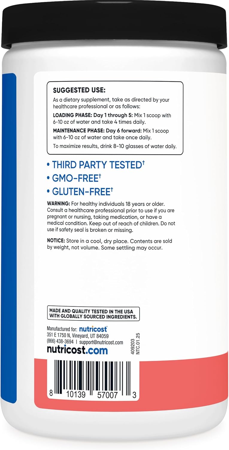 Nutricost Creatine Monohydrate Powder (Watermelon, 500 Gram)