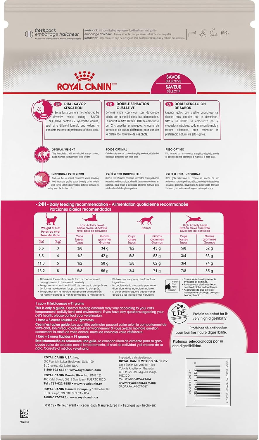 Royal Canin Savor Selective Adult Dry Cat Food, 6 lb bag