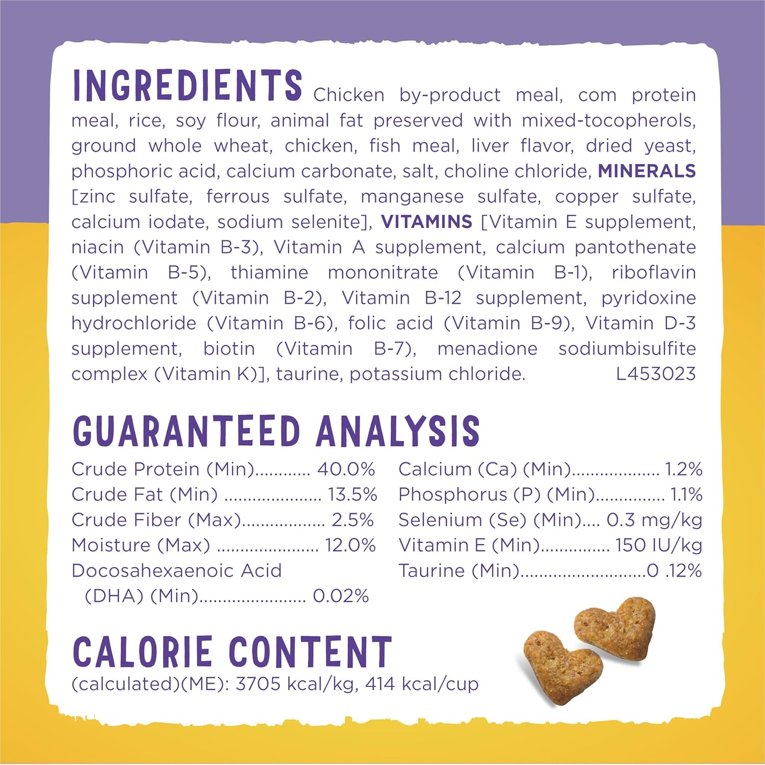 Purina 1780015021 Kitten Chow 3.15 Lb. Chicken Flavor Dry Kitten Food