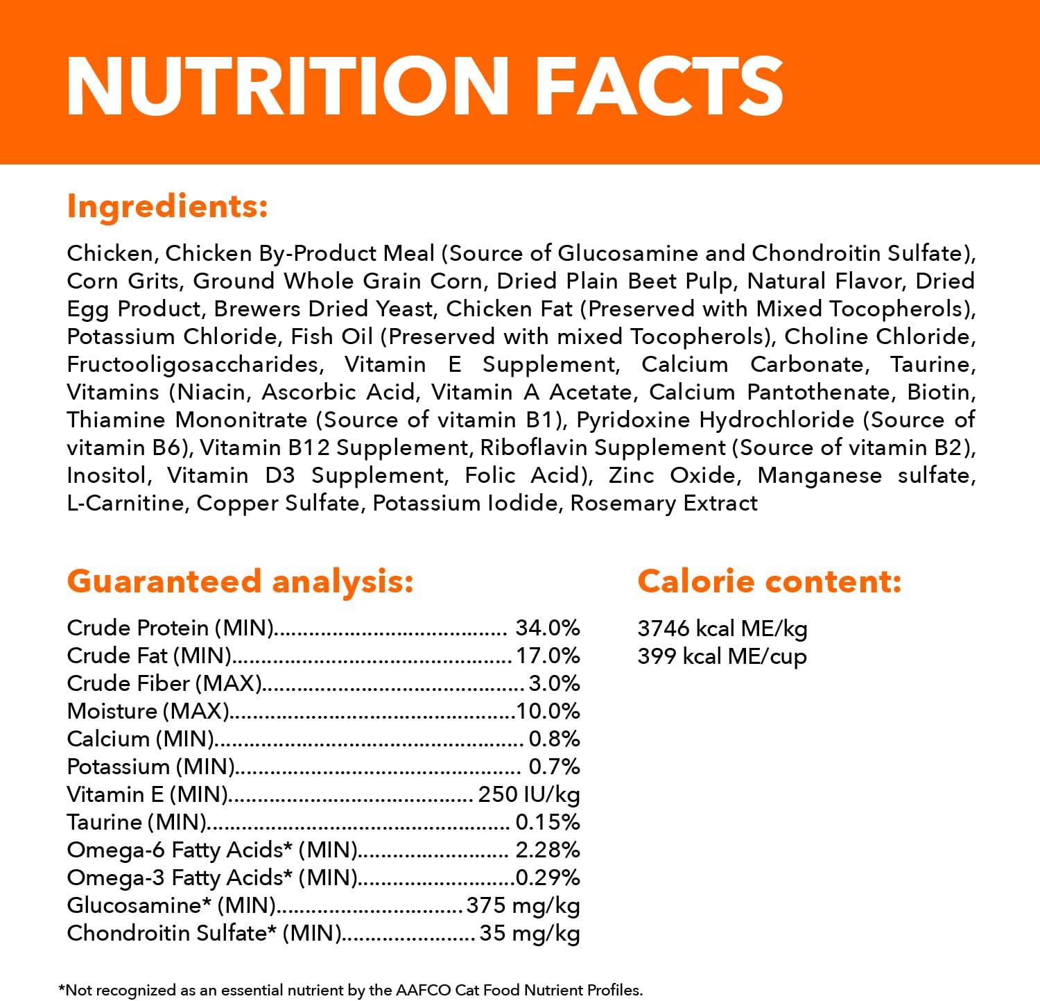 IAMS Proactive Health Healthy Senior Dry Cat Food with Chicken, 3.5 lb. Bag