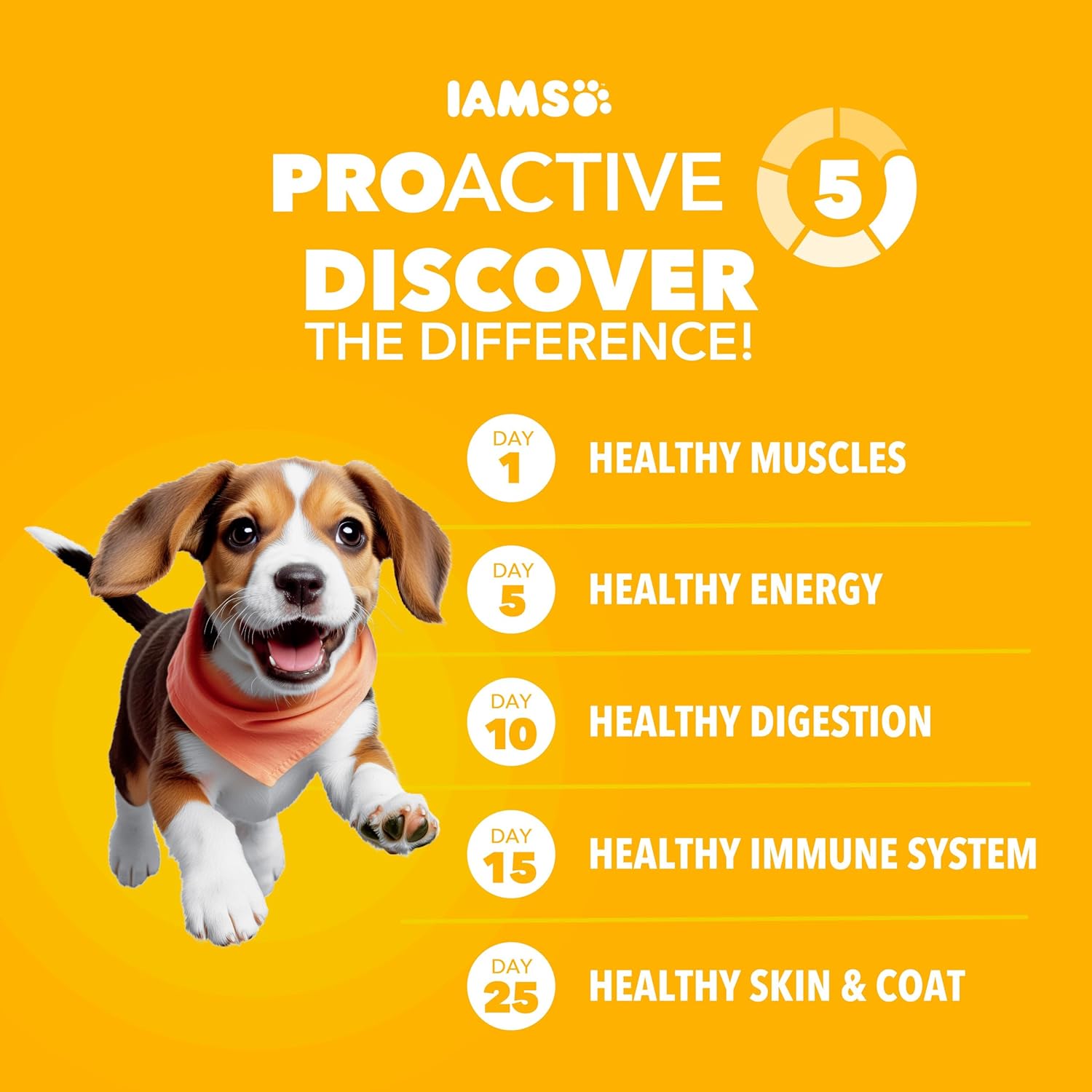 IAMS Proactive Health Large Breed Puppy Food with Real Chicken, 30.6 lb. Bag