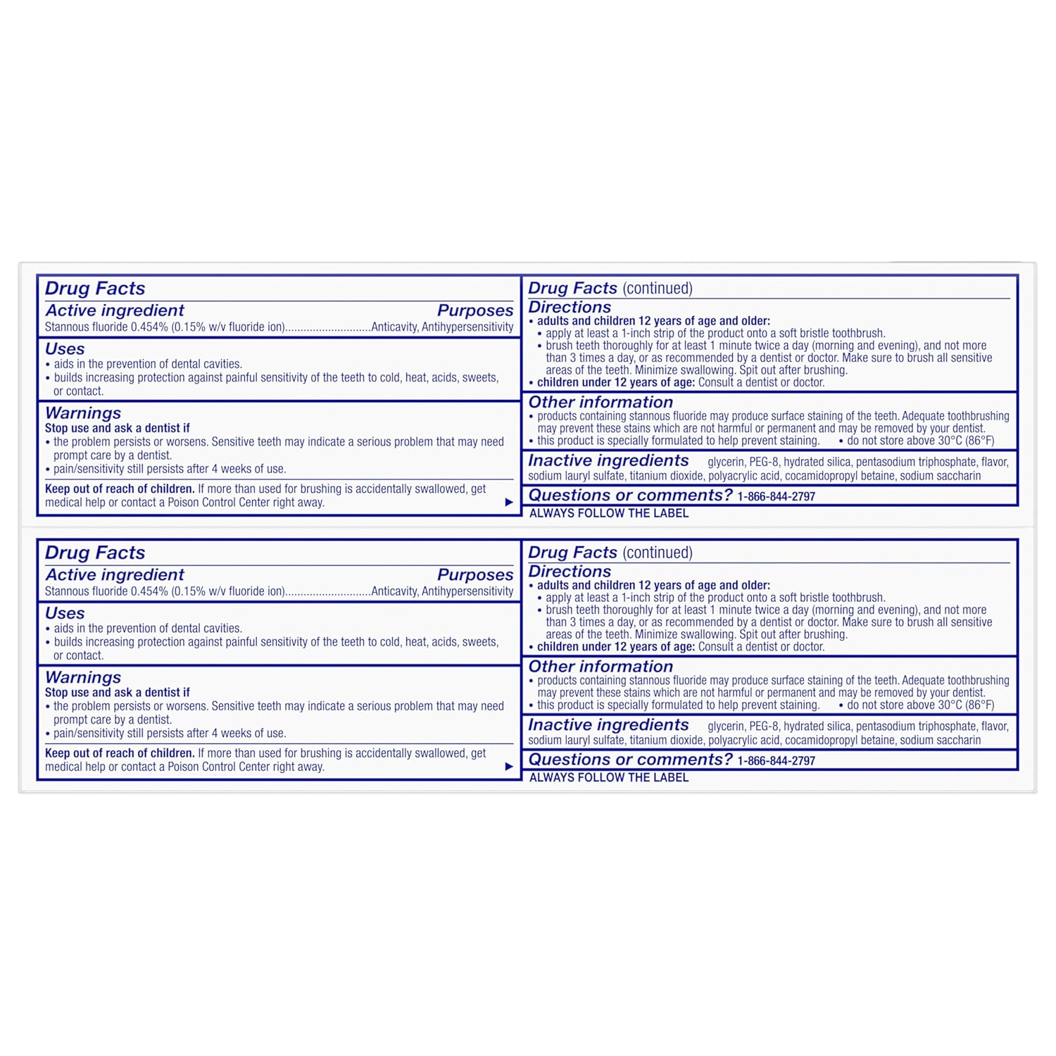 Sensodyne Complete Protection Sensitive Toothpaste For Gingivitis, Sensitive Teeth Treatment, Extra Fresh - 3.4 Ounces (Pack of 2)