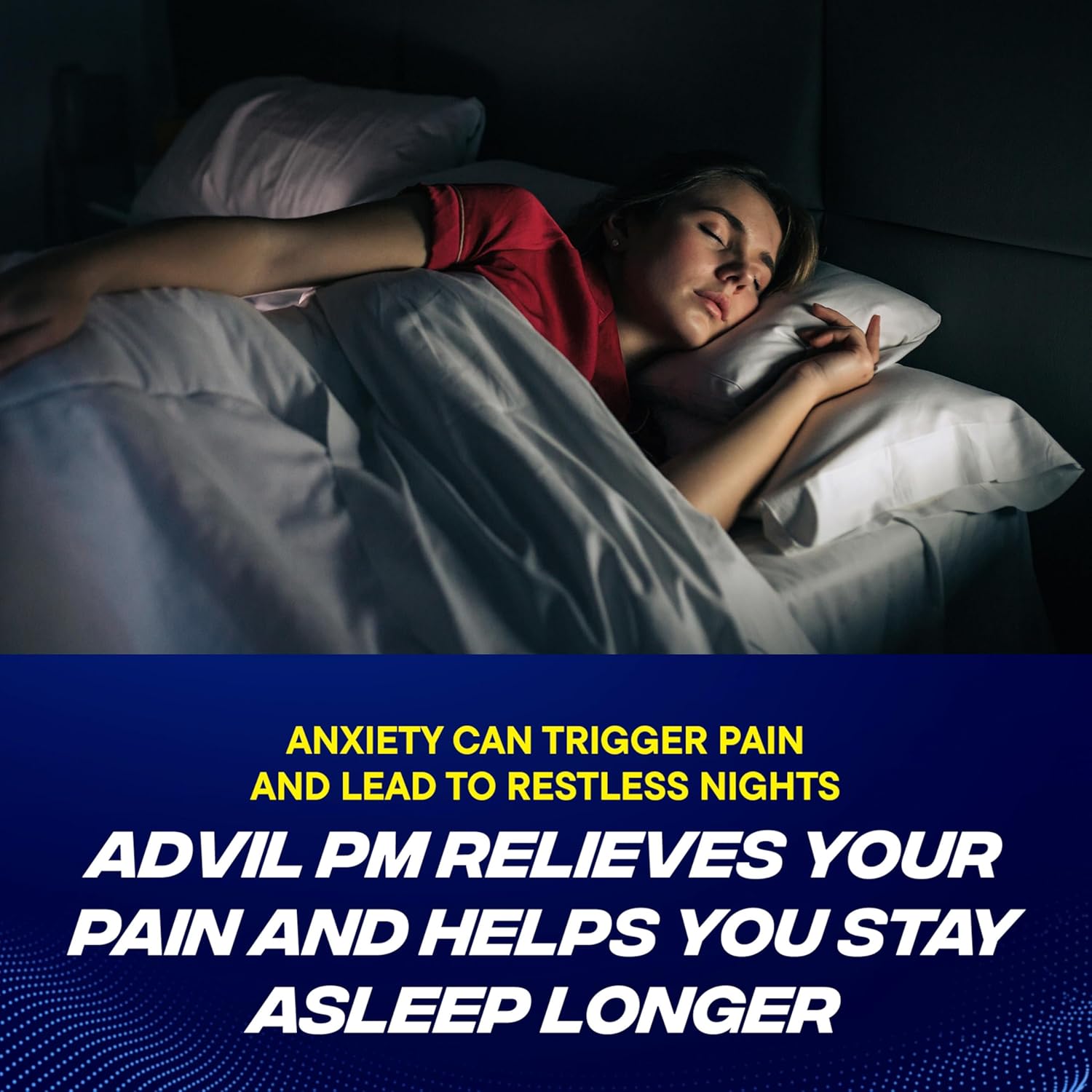 Advil PM Pain Reliever and Nighttime Sleep Aid, Ibuprofen for Pain Relief and Diphenhydramine Citrate for a Sleep Aid - 10 Count Tablets