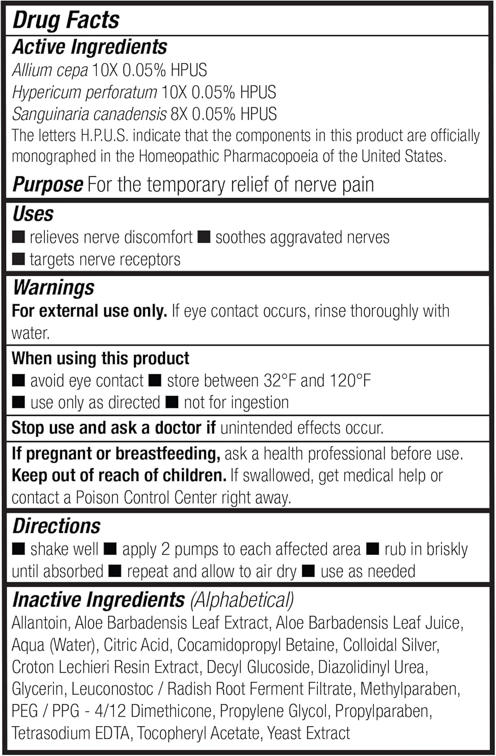 Theraworx Fast-Acting Nerve Relief Foam Aggravated Nerve Discomfort Relief - 7.1 oz - 1 Count