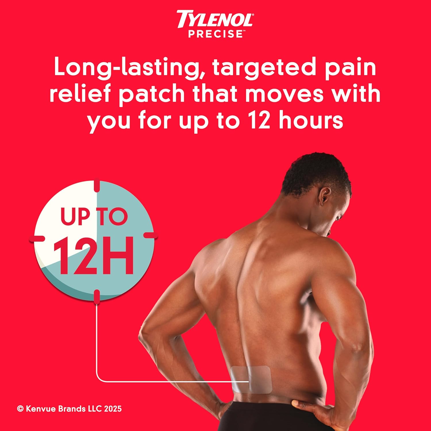 Tylenol Precise Pain Relieving Patches, Large Topical Analgesic Patches + Maximum OTC Strength, 4 ct