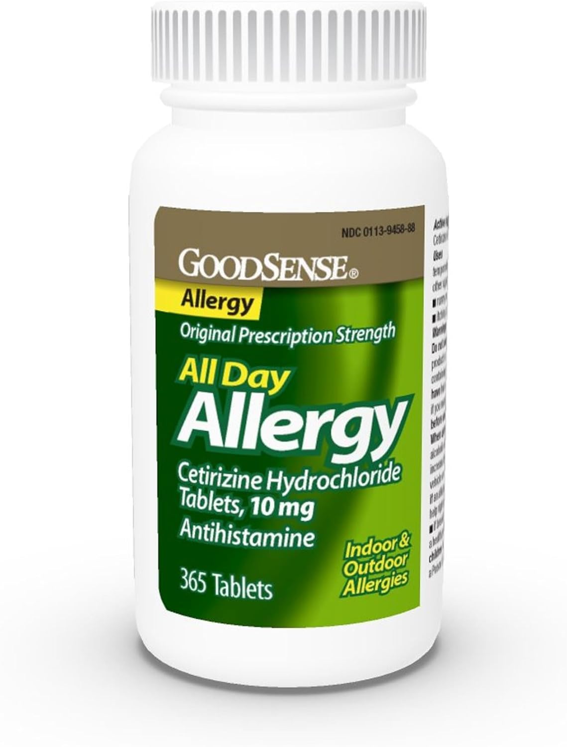 GoodSense 24 Hour Allergy Relief, Cetirizine Hydrochloride Tablets, 10 mg, Antihistamine