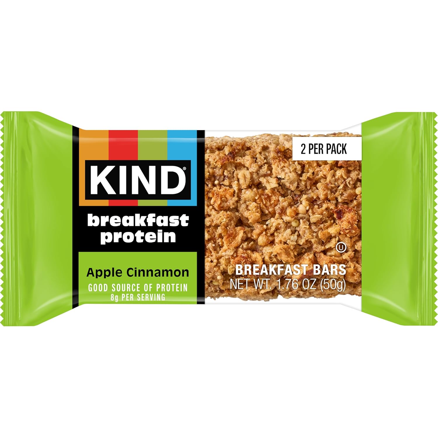 KIND Breakfast Protein, Healthy Snack Bar, Apple Cinnamon, 12 Count
