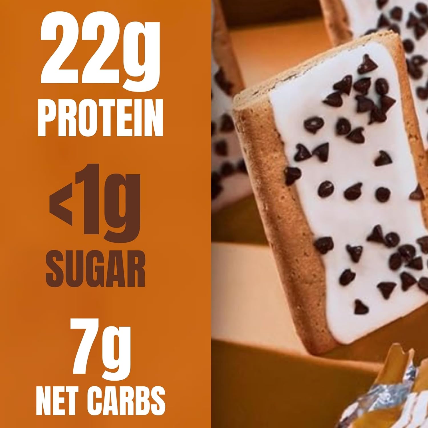 Legendary Foods 22g Protein Pastry Campfire S'mores, 0g added Sugar, Keto & Low Carb Protien Snack, 8 Pack