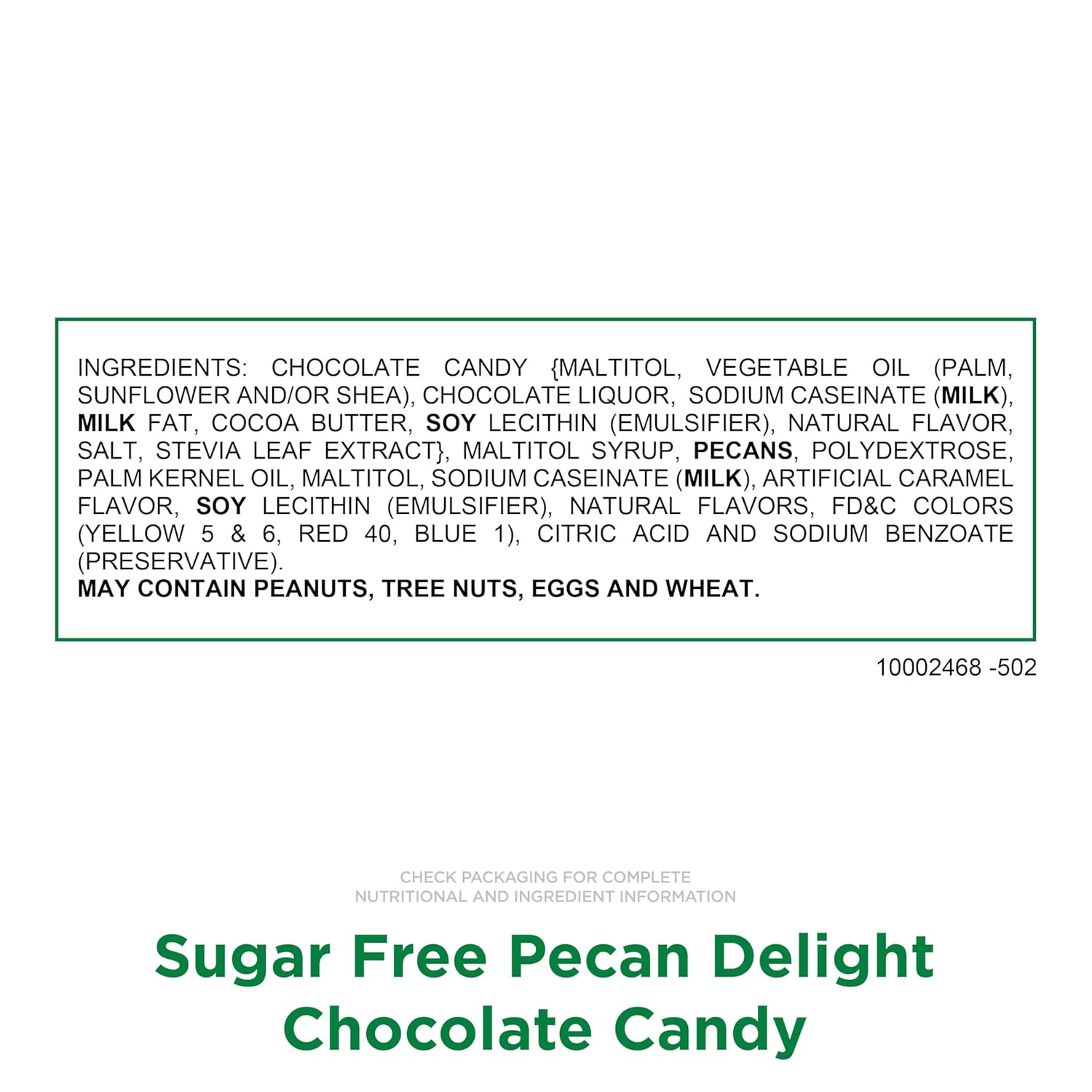 RUSSELL STOVER Sugar Free Pecan Delight Chocolate Candy, 15.5 oz. bag