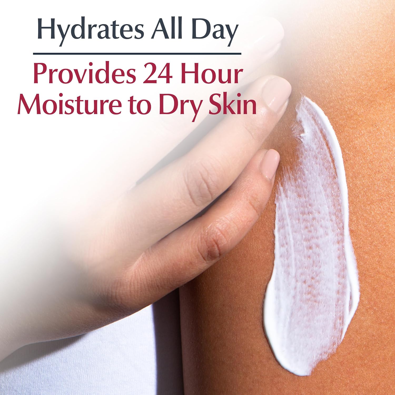 Eucerin Daily Hydration Broad Spectrum SPF 30 Sunscreen Body Cream for Dry Skin, 8 Oz Tube