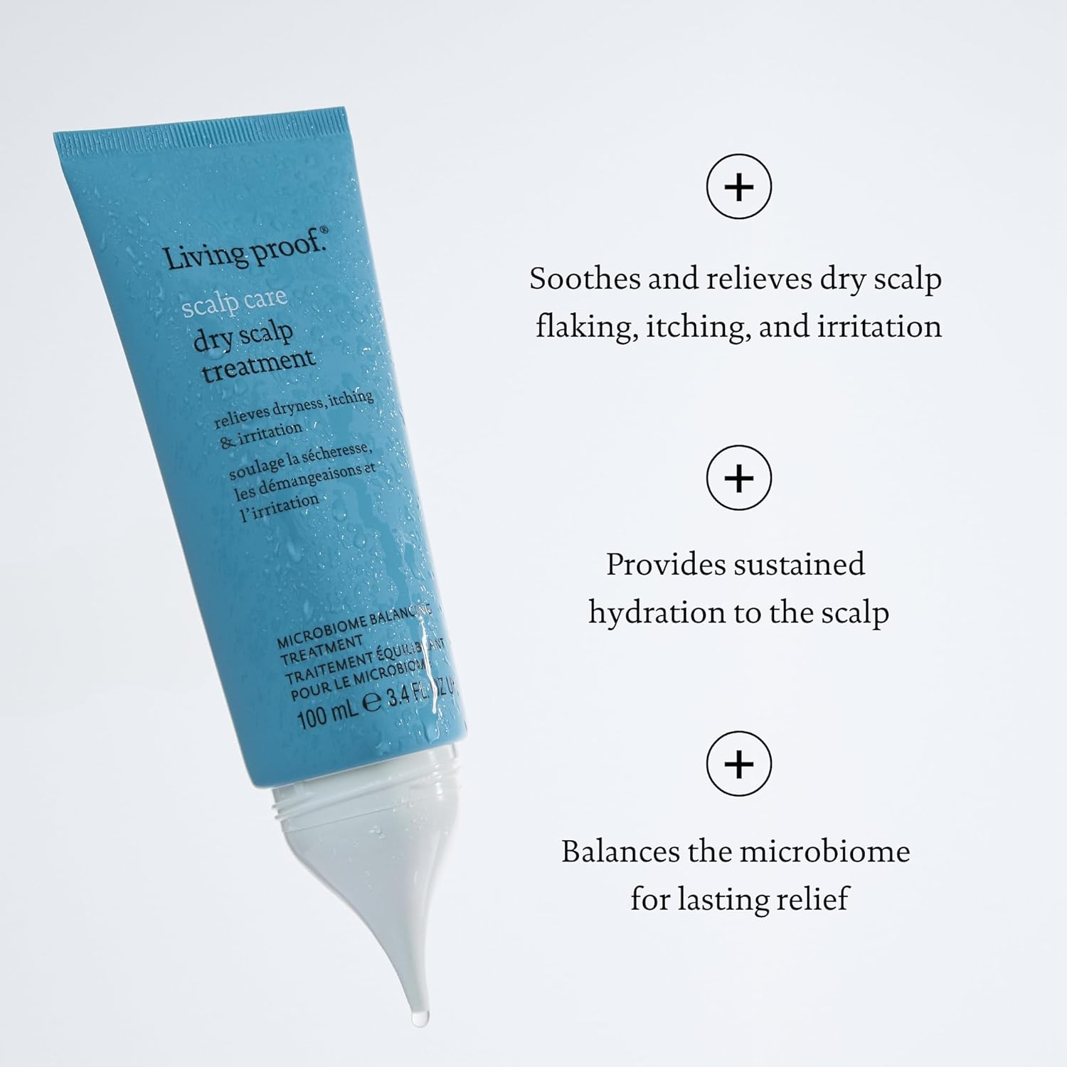 Living Proof Scalp Care Dry Scalp Treatment – Soothes Flaking, Itching, Hydrates, Absorbing Formula, 3.4 oz