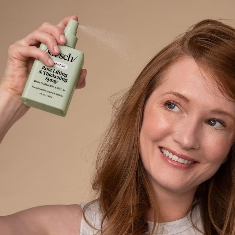 Kitsch Root Lifting Spray for Fine Hair - Thickening Hair Spray With Rosemary and Biotin, - 5oz