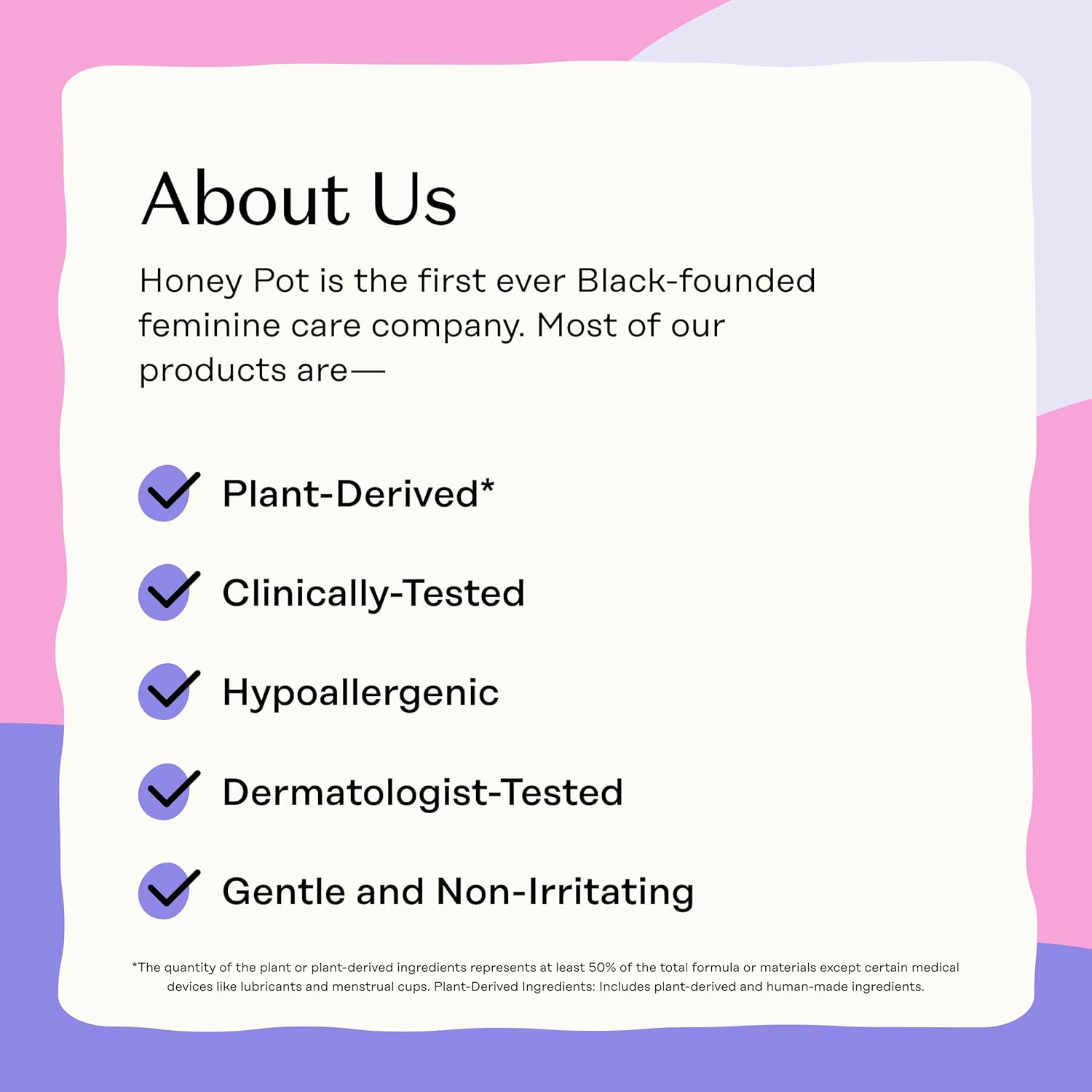 Honey Pot Calming Overnight Sanitary Pads for Women - 100% Organic Cotton Top Sheet - Feminine Care - 12ct