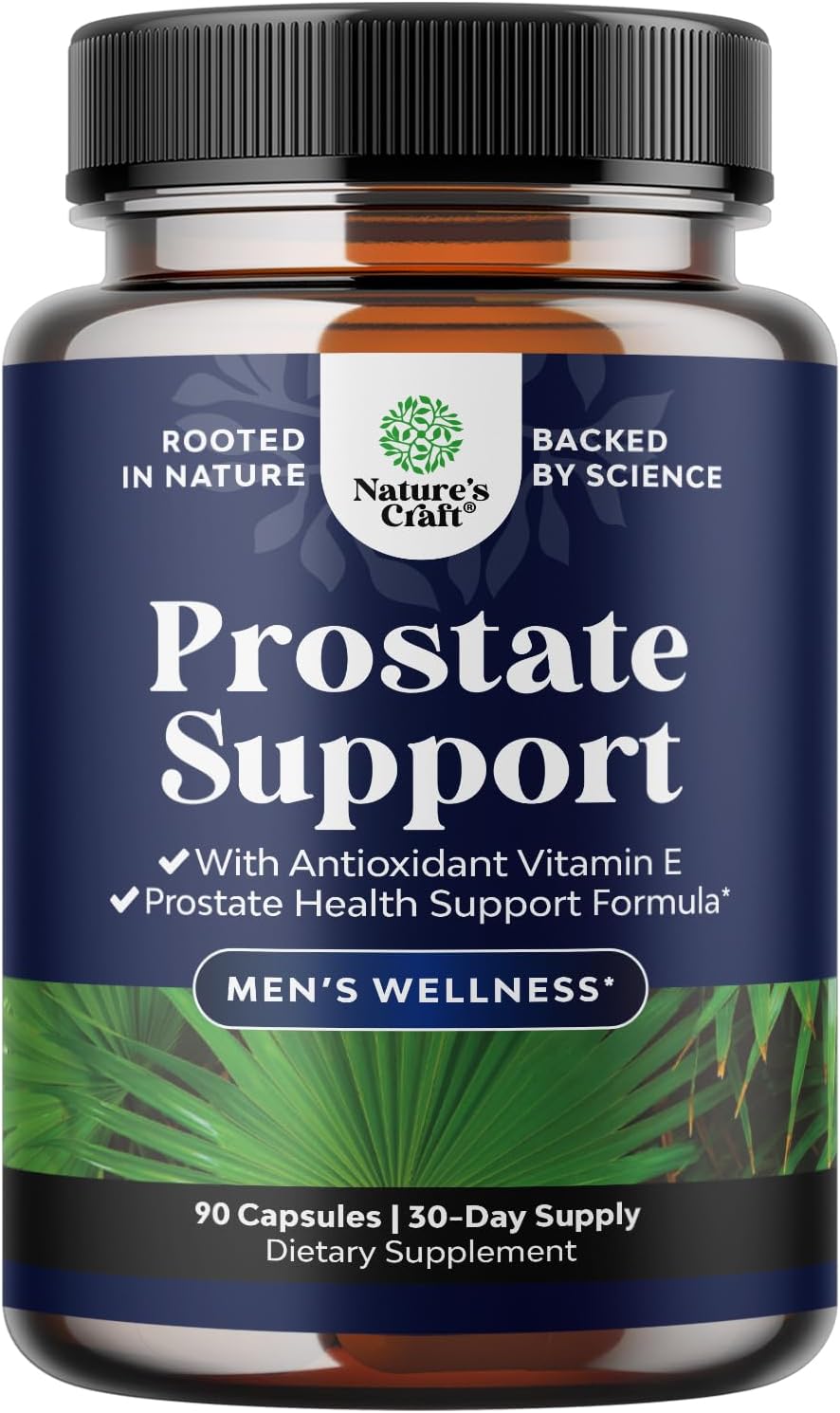 Herbal Prostate Supplement for Men - Potent Pygeum and Saw Palmetto Extract with Beta Sitosterol & Green Tea - 90 Capsules