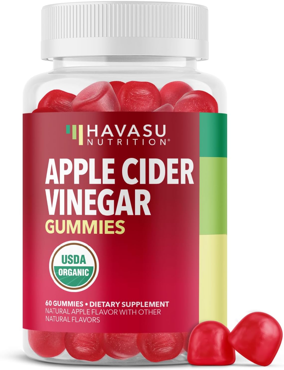Apple Cider Vinegar Gummies - Organic ACV Vitamins for Digestive Health - 1 Month Supply