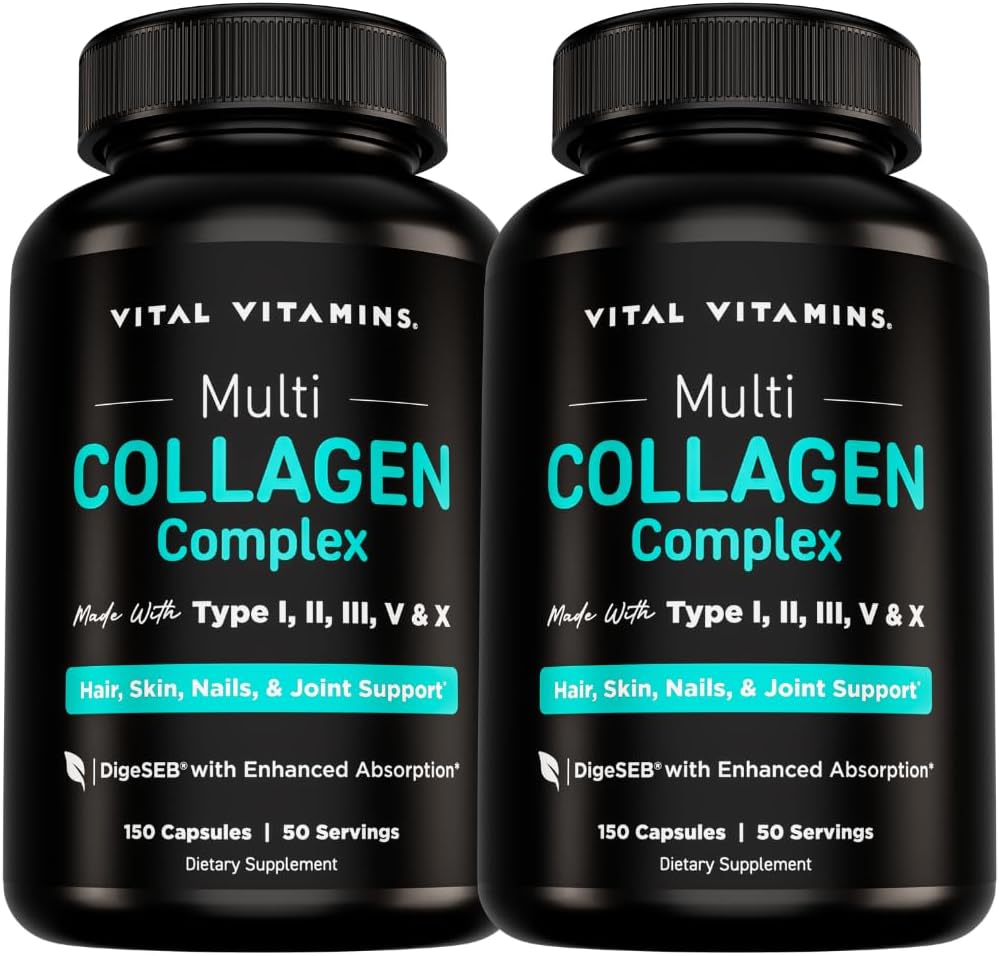 Vital Vitamins Multi Collagen Pills for Women & Men (2-Pack)