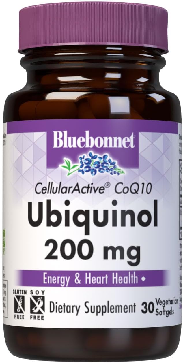 Bluebonnet Nutrition Active CoQ10 Ubiquinol 200mg Vegetarian Softgels, 30
