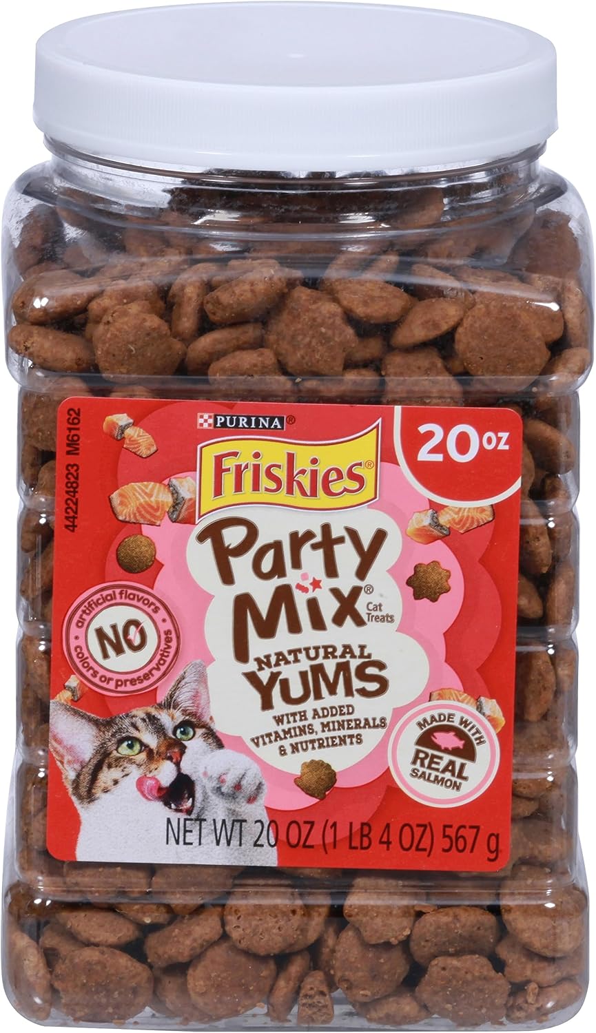 Purina Friskies Natural Cat Treats Party Mix Natural Yums - 20 Oz