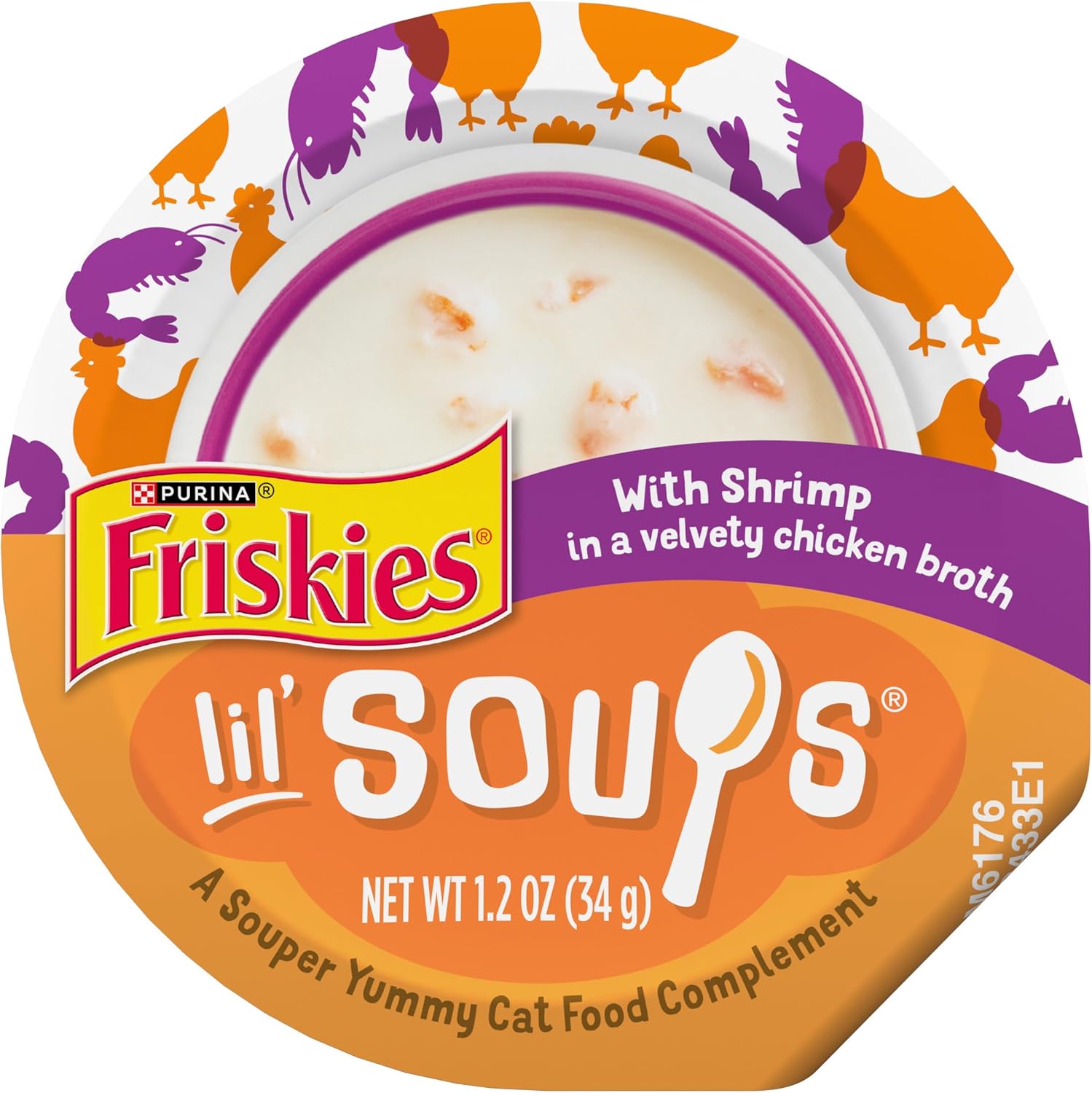 Purina Friskies Grain Free Lickable Cat Food  - (Pack of 8) 1.2 oz. Cups