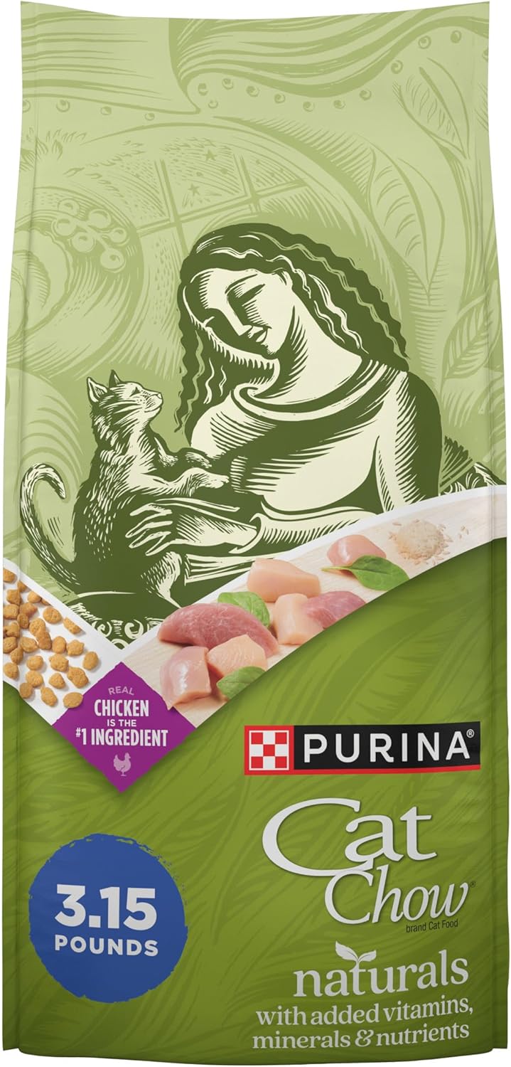 Purina Cat Chow Hairball, Healthy Weight, Indoor - (Pack of 4) 3.15 lb. Bags