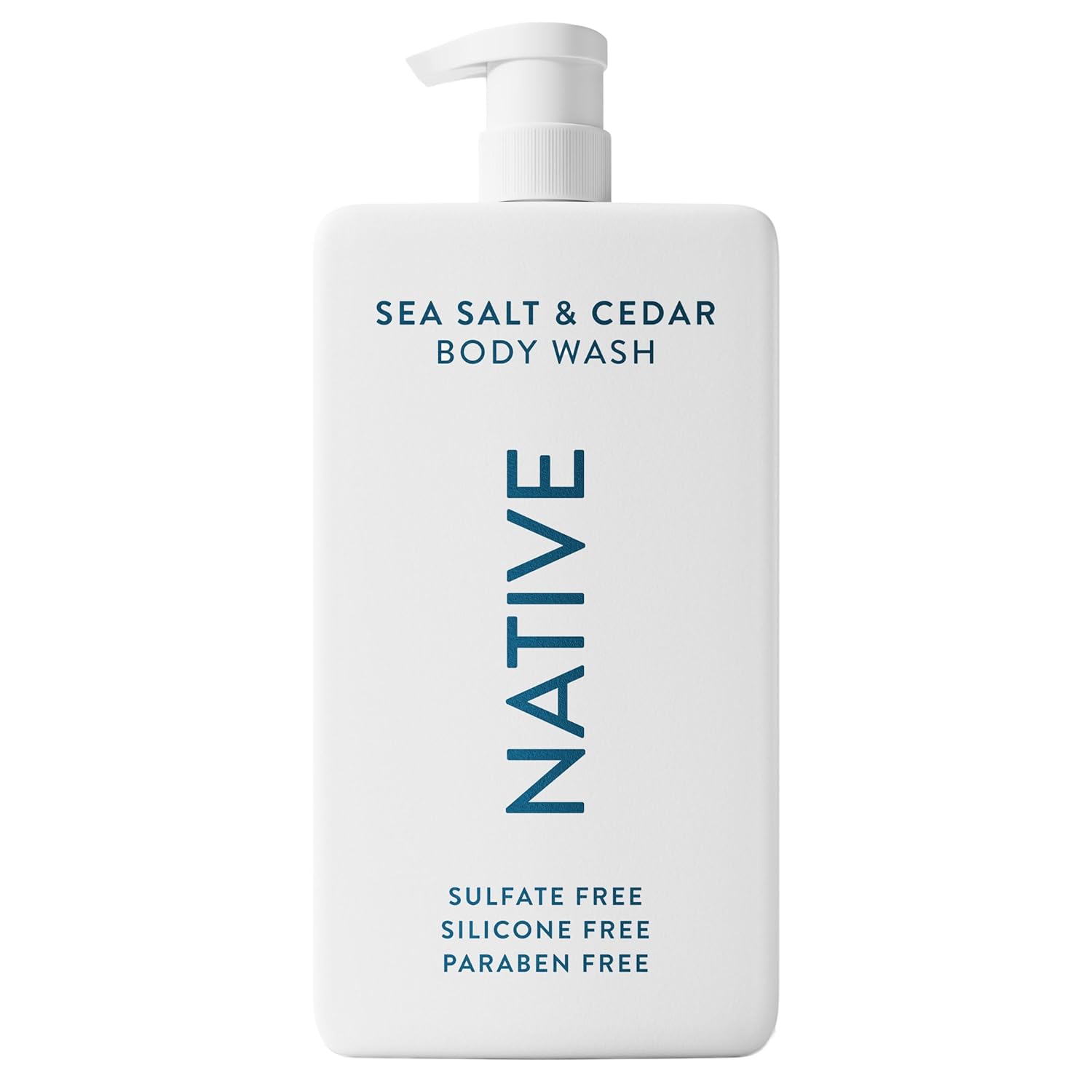 Native Sulfate Free Body Wash Contains Naturally Derived Ingredients | for Women & Men| Sea Salt & Cedar, 36 oz