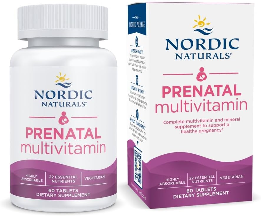 Nordic Naturals Prenatal Multivitamin for Women 60 Tablets
